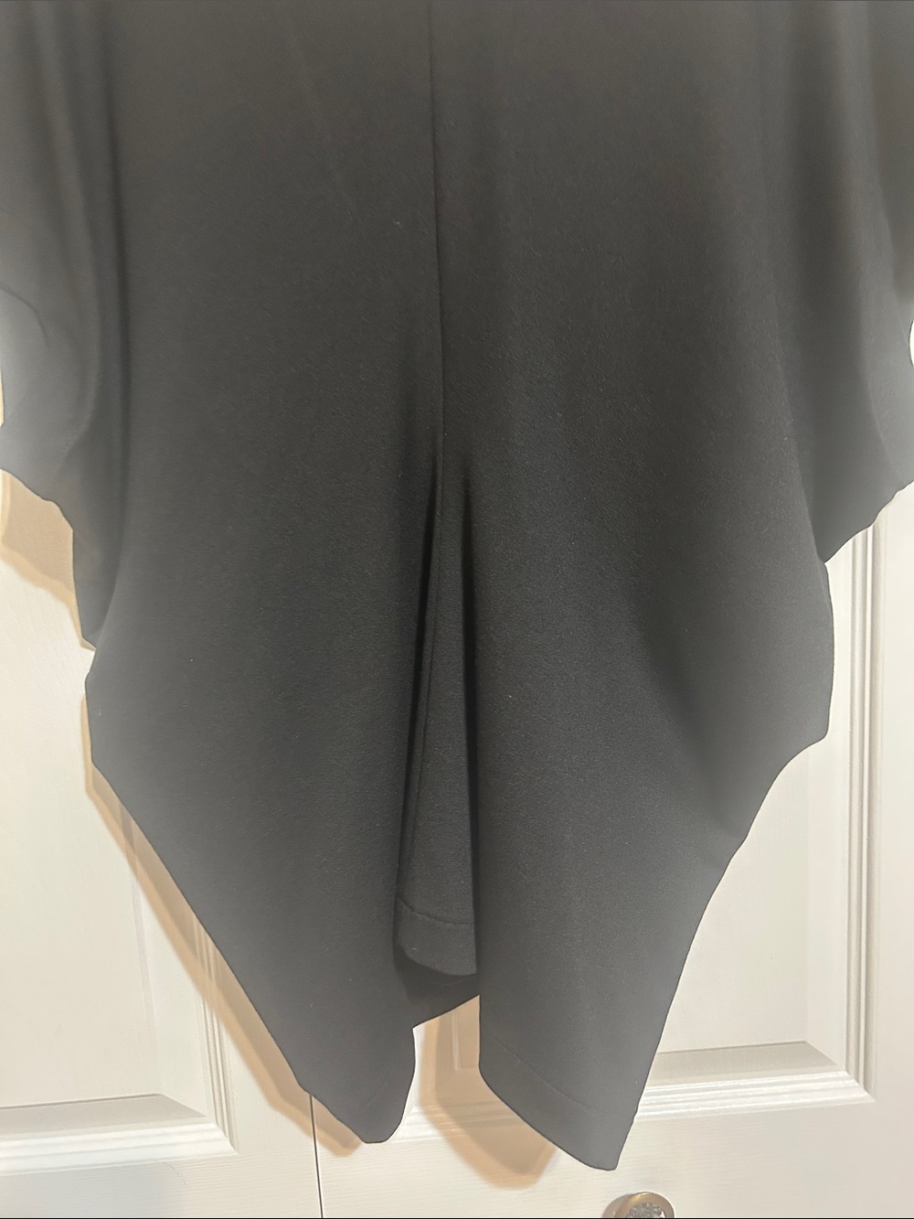 COS Black Draped Short-Sleeve Tunic Top - Picture 3 of 5